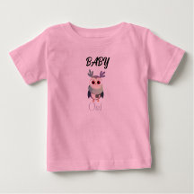 かわいいベビーフクロウGraphic Black T-Shirt – かわいい