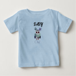 かわいいベビーフクロウGraphic Black T-Shirt – かわいい ベビーTシャツ