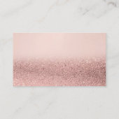 かわいいベビーフラミンゴバラ金ゴールドグリッター エンクロージャーカード (裏面)