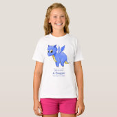 かわいいベビーブルードラゴン Tシャツ (正面フル)