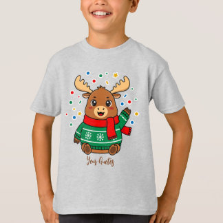 かわいいベビーヘラジカの挨拶 Tシャツ