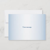 かわいいベビーベアパイロットブルーフライトビューティフル サンキューカード (裏面)