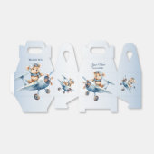 かわいいベビーベアパイロットブルーフライトビューティフル フェイバーボックス (折り畳みなし)