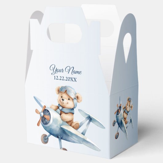 かわいいベビーベアパイロットブルーフライトビューティフル フェイバーボックス (オープン)