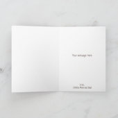 かわいいベビーベアーズパターンパーソナライズされた誕生日 カード (内部)