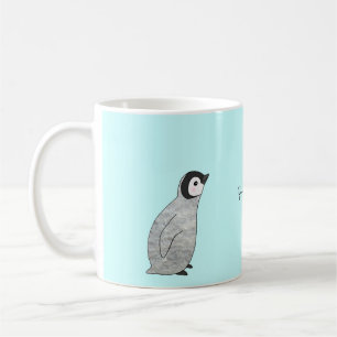 かわいいベビーペンギンズMugカスタマイズ可能な名前Mug コーヒーマグカップ