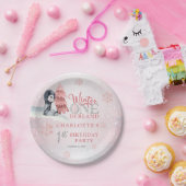 かわいいベビーペンギン冬ワンダーランド1歳の誕生日 ペーパープレート (パーティー)