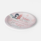 かわいいベビーペンギン冬ワンダーランド1歳の誕生日 ペーパープレート (アングル)