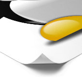 かわいいベビーペンギン漫画 ポスター (角)