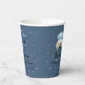 かわいいベビーホエールベビーシャワー紙カップ 紙コップ (左)