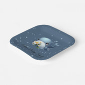 かわいいベビーホエールベビーシャワー紙プレート ペーパープレート (傾斜あり)