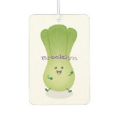 かわいいベビーボックチョイ漫画イラストレーション カーエアーフレッシュナー (正面)