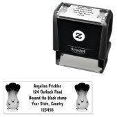 かわいいベビーボックチョイ漫画イラストレーション セルフインキングスタンプ (インサイチュ)