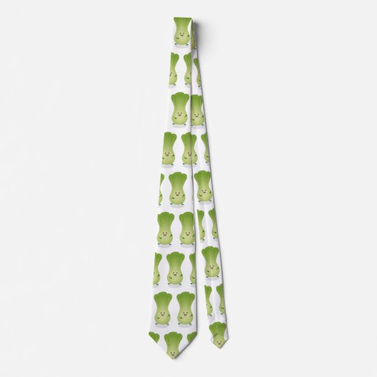 かわいいベビーボックチョイ漫画イラストレーション ネクタイ (正面)