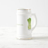 かわいいベビーボックチョイ漫画イラストレーション ビールジョッキ (正面右)