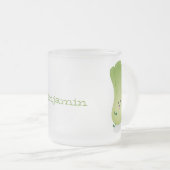 かわいいベビーボックチョイ漫画イラストレーション フロストグラスマグカップ (正面右)