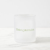 かわいいベビーボックチョイ漫画イラストレーション フロストグラスマグカップ (中央)