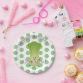かわいいベビーボックチョイ漫画イラストレーション ペーパープレート (パーティー)