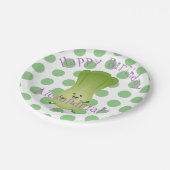 かわいいベビーボックチョイ漫画イラストレーション ペーパープレート (アングル)