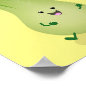 かわいいベビーボックチョイ漫画イラストレーション ポスター (角)