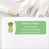 かわいいベビーボックチョイ漫画イラストレーション ラベル (インサイチュ)