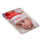 かわいいベビーマイ初めてのクリスマスサンタハットホリデイ マグネット (右側)