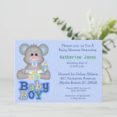 かわいいベビーマウス赤ちゃんシャワー招待状 招待状 (スタンド正面)