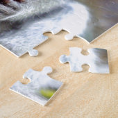 かわいいベビーマカケ食べモンキーのバナナ ジグソーパズル (側面)