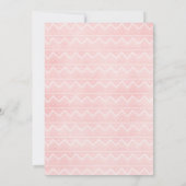 かわいいベビーママ恐竜の女の子の赤ちゃんシャワー散水 招待状 (裏面)