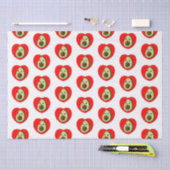 かわいいベビーマンガアボカド赤いハート 薄葉紙 (クラフト)