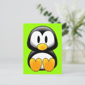 かわいいベビーマンガペンギン ポストカード (スタンド正面)