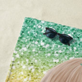 かわいいベビーマーメイドカラフルグリッター ビーチタオル (インサイチュ)