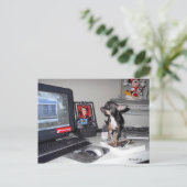 かわいいベビーミッキーエルビス1 ポストカード (スタンド正面)