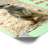 かわいいベビーメルカトのポスター ポスター (角)