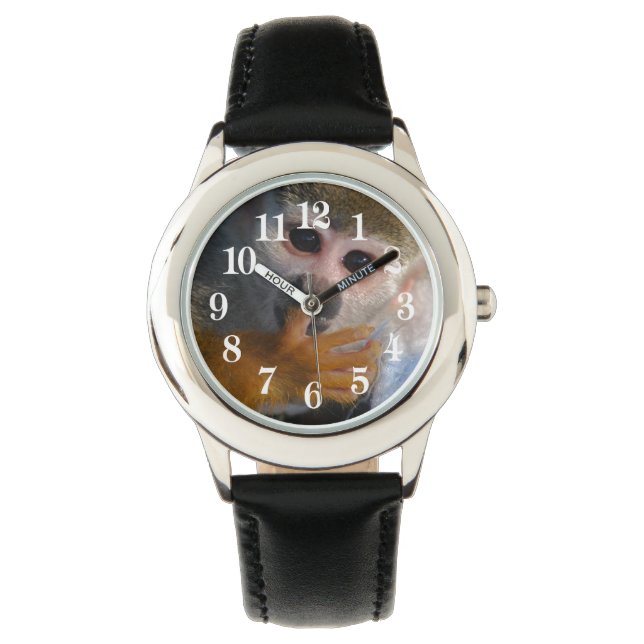 かわいいベビーモンキーが救出 腕時計 (正面)