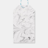 かわいいベビーモンキーの大きなスマイル緑の背景 ギフトタグ (裏面)