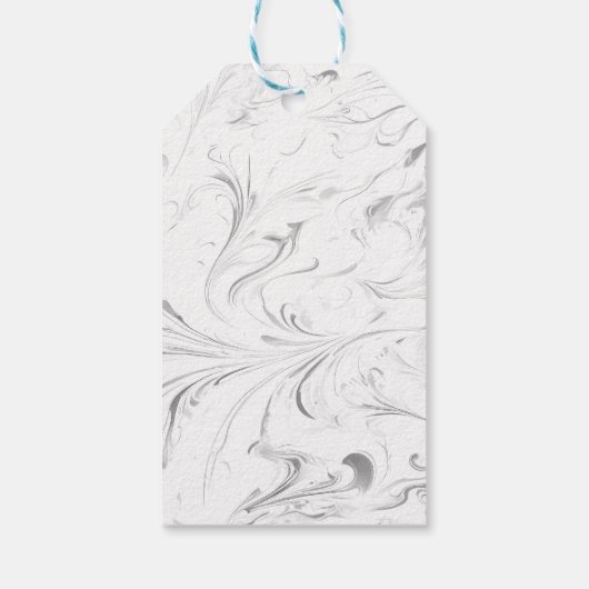 かわいいベビーモンキーの大きなスマイル緑の背景 ギフトタグ (裏面)