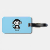 かわいいベビーモンキースケッチ-かわいい子供部屋アート ラゲッジタグ (裏面横)