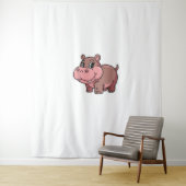 かわいいベビーモーヒッポデンタンクトップ_1 タペストリー (インサイチュ)