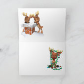 かわいいベビーヤギのクリスマスカード シーズンカード (内部)