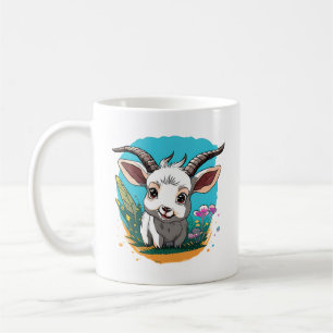 かわいいベビーヤギのマグカップ コーヒーマグカップ