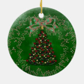 かわいいベビーヤギストッキングクリスマスオーナメント セラミックオーナメント (裏面)