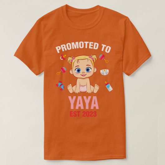 かわいいベビーヤヤヤエスト2023誕生日 Tシャツ (デザイン正面)