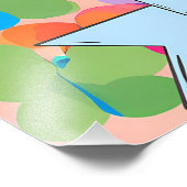 かわいいベビーユニコーンバタフライ名前をカスタムする フォトプリント            (角)