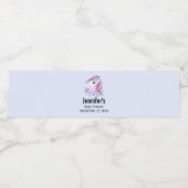 かわいいベビーユニコーン大きな目と赤ちゃんシャワー ペットボトルラベル (シングルラベル)