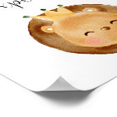 かわいいベビーライオンエクスプローラ子供部屋ポスター ポスター (角)