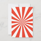 かわいいベビーライオンキューサーカスバースデーパーティー 招待状 (裏面)