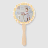 かわいいベビーライオンキューブワイルドワンボーイファースト誕生日 ハンドファン (裏面)