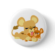 かわいいベビーライオンズバス