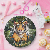 かわいいベビーライオンチルドレン ペーパープレート (パーティー)